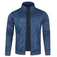 thumbnail image 1 of MuZeFu Men Coat and Jacket Clearance Sales Online Men's Long Zipper Sweater Sleeve Sweater Coat Men Long Sleeve Hoodless Casual Outwear Jackets, 1 of 4