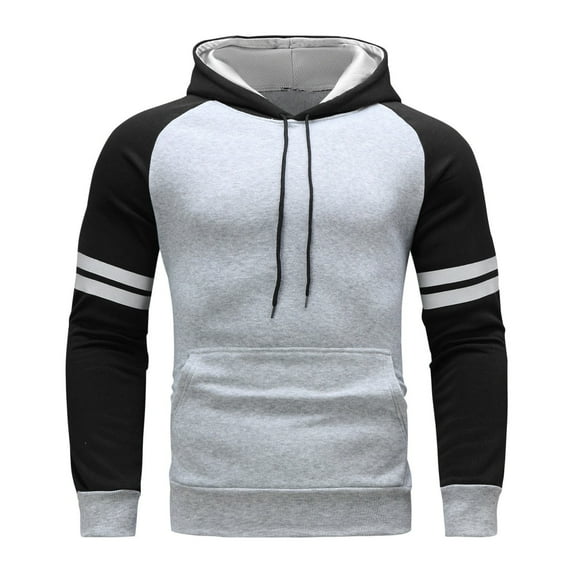 MuZeFu Mens Sweat Suits Sets Fall Outfits for Men 2024 2 Pieces Men Sets 2 Piece Outfits Men's Fashion Printing Color Blocking Sports Suit Long Sleeve Hooded Coat Top Trousers Two-piece Casual Suit