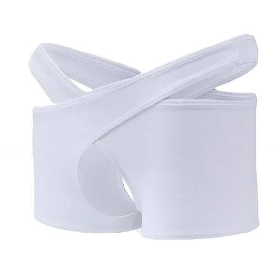 MuZeFu Mens Underwear Boxer Briefs Men Casual Fashion Solid Waist Sexy Underwear Breathable Briefs