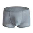 thumbnail image 1 of MuZeFu Mens Underwear Boxer Briefs Men Fashion Casual Solid Sexy Breathable Middle Waist Brief, 1 of 4