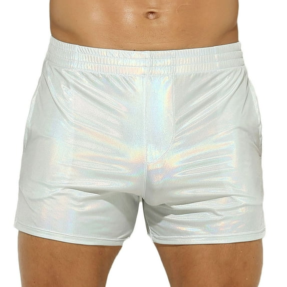 MuZeFu Mens Underwear Boxer Briefs Men's Color Briefs Fashion Underwear Personalized Mid-waist Hoop Panties Buttock Covering Briefs