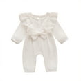 thumbnail image 1 of MuZeFu Newborn Girl Clothes Clearance under $5 Long Sleeve Infant Baby Girls Long Sleeve Bow Romper Jumpsuit, 1 of 9