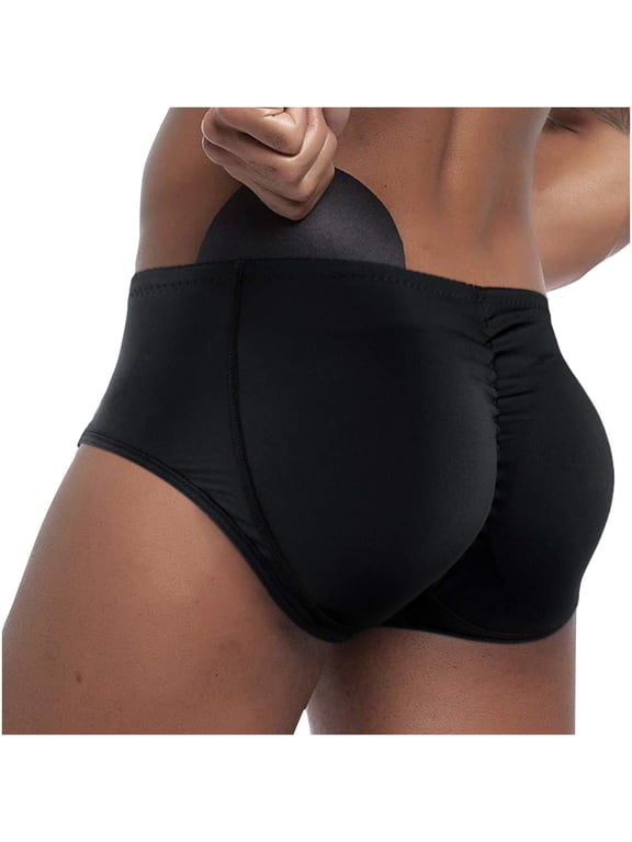 Sexy Underwear for Men Clearance Mens Underwear Spandex Mens Shapewear Pant Fake Hip High Hip Pants Full Hip Pants With Sponge Waist Pad Sexy Underwear