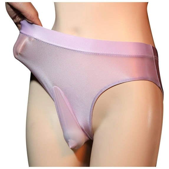 MuZeFu Sexy Underwear for Men Clearance Mens Color Briefs Fashion Underwear Personalized High-Waist Lace Panties Buttock Covering Briefs