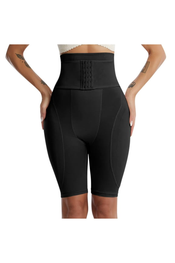 Shapewear Shorts High Waist Tummy Control Womens High Waist Abdominal Pants, Womens Hip And Hip,Sponge Cushion, False Hips,Body Shaping Pants,Waist And Hip Lifting, Flat Angle Tight Underwear
