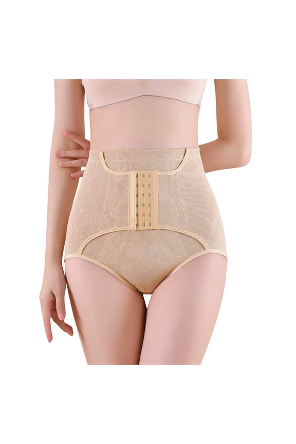Shapewear Tummy Control Underwear Womens Panties Lace High-Waist Buttocks Puller Abdomen Ne-Piece Shapewear