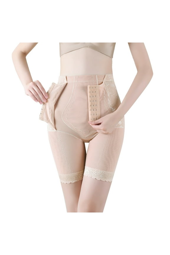 Shapewear for Women Clearance Womens Panties Lace High-Waist Buttocks Puller Abdomen Ne-Piece Shapewear