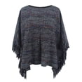 thumbnail image 1 of MuZeFu Shawls and Wraps for Women Women's Leisure Artificial Plush Collar Warm Tassel Cape Scarf Shawl Ladies Cape, 1 of 4