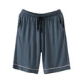 thumbnail image 1 of MuZeFu Sleep Shorts Men Men's Casual Home Sleepwear Thin Loose Pants Pajama Solid Color Length Pants, 1 of 2