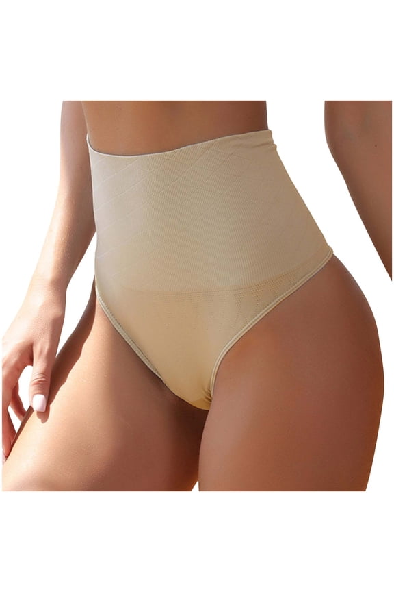 Thongs for Women Plus Size Women's Shapewear Pants With Tight Belly Seamless Body Lifting Buttocks Exposed High Waisted Pants Sexy T-Shaped Inside Pants Underwear Briefs