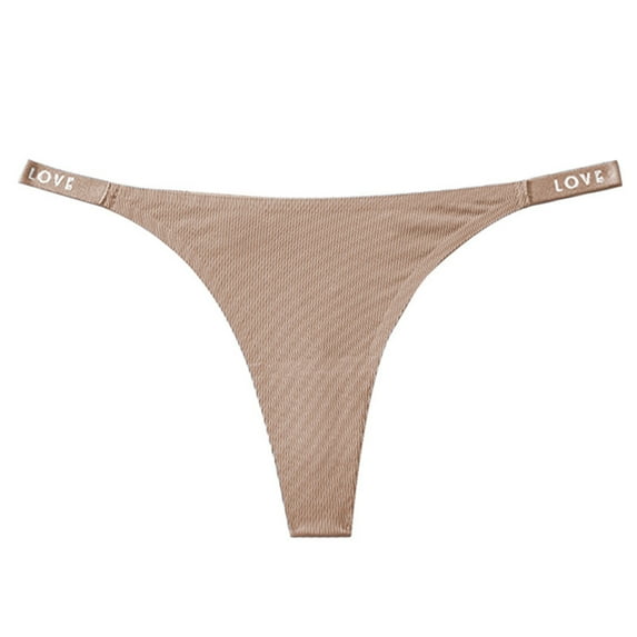 MuZeFu Thongs for Women No Boundaries Women's Fashion Sexy Traceless Transparent Low Waist G-string Panties Thong
