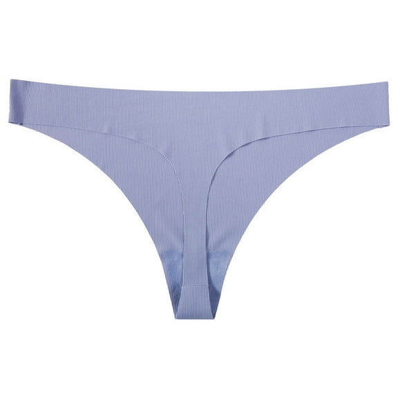 MuZeFu Thongs for Women No Boundaries Womens Low Waisted Sexy Seamless Plus Size Underwear Solid Color