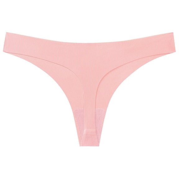 MuZeFu Thongs for Women No Boundaries Womens Low Waisted Sexy Seamless Plus Size Underwear Solid Color