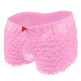 thumbnail image 1 of MuZeFu Transparent Underwear for Women Men Low Waisted Erotic Underwear Mesh Lace Shorts Cake Pants Bow Tie, 1 of 5