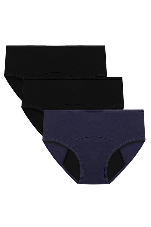 Underwear Women Pack 3PC Women's Menstrual Leak Proof Menstrual Panties Cotton Women's Physiological Underpants