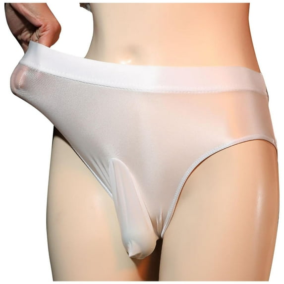 MuZeFu Underwear for Men Christmas Clearance Mens Color Briefs Fashion Underwear Personalized High-Waist Lace Panties Buttock Covering Briefs