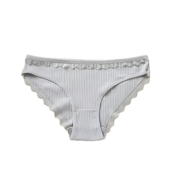 MuZeFu Underwear for Women Briefs Women's Cotton Mid Waist Sexy Lace Breathable And Comfortable Seamless Underwear