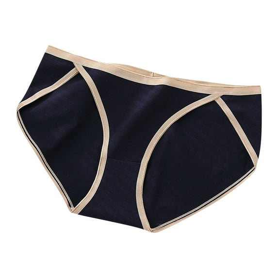 MuZeFu Underwear for Women Hipster Women's Color Blocked Seamless High Slit Plus Size Underwear