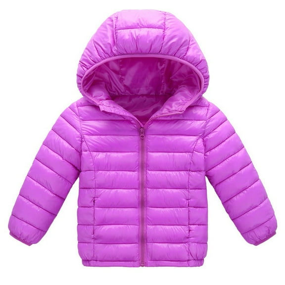 MuZeFu Warm Clothes for Children Winter Child Kids Color Hoodie Zipper Keep Warm Jacket Clothes