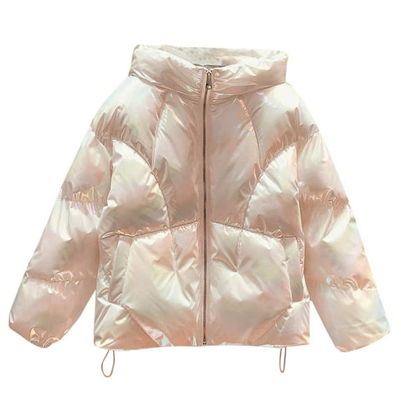 MuZeFu Winter Coats for Women Clearance under $30 Women Fashionable Stand Up Collar Single Breasted Thickened Cotton Jacket with Warm And Plush Bread Jacket