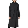 thumbnail image 1 of MuZeFu Winter Coats for Women Clearance under $50 Women's Casual Cotton Coat Rhombic V-neck Long Belt Warm Loose Coat, 1 of 5