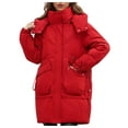 thumbnail image 1 of MuZeFu Winter Jacket Women Loose Winter Coat Women's Fall And Winter Long Sleeved Warm Cotton Jacket Bread, 1 of 7