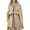 thumbnail image 1 of MuZeFu Women Trench Coat Open Front Cardigan Jacket Coat Shawl Cape Cloak Mantle Plus, 1 of 9