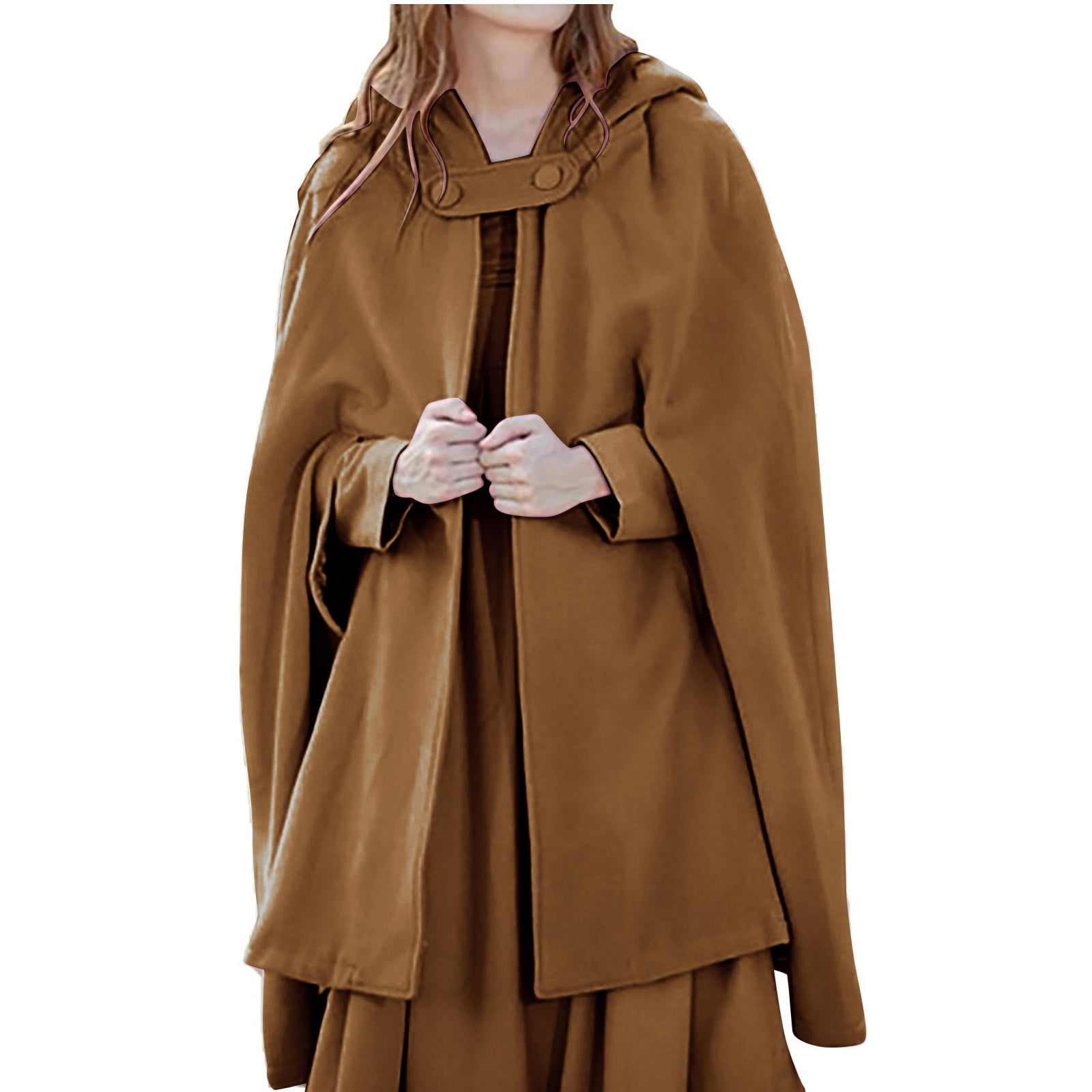 Women's Poncho Cape with Pockets, Hooded Cloak for Women Women's Poncho Cape with Pockets, Hooded Cloak for Women