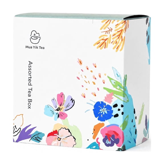 Mua Yik Tea Assorted Tea Box, Whole Leaf Pyramid Bags from Taiwan, 10 Flavors