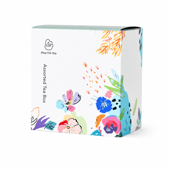 Mua Yik Tea Assorted Tea Box, Whole Leaf Pyramid Bags from Taiwan, 10 Flavors
