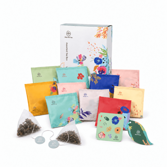 Mua Yik Tea Assorted Tea Box, Pyramid Portable Tea Bags,Make Hot or Iced and Brews Up to 30 Cups Gift for Tea Lovers,10 Flavors