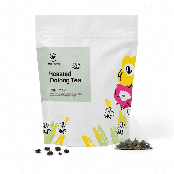 Mua Yik Tea Baked Oolong Tea Bags, Rich Roasted Taste, Smooth Finish, Medium Caffeine, 10 ct