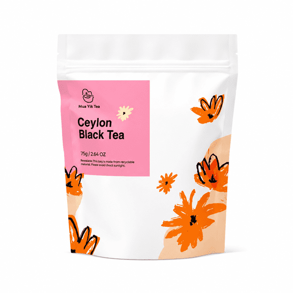 Mua Yik Tea Ceylon Black Tea, Natural Longan & Jujube Sweet Notes, Whole Leaf Black Tea from Sri Lanka - 30 Tea Bags