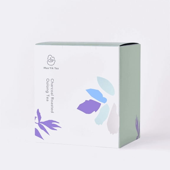 Mua Yik Tea Charcoal Roasted Oolong Tea, PLA Pyramid Tea Bags, Longan Wood Roasted