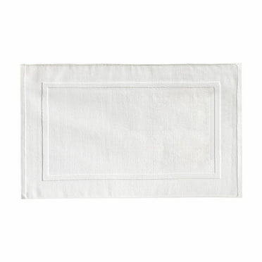 Muaco 2pcs Bath Rug Cotton Reversible Washable, 20“ x 32“, Arctic White