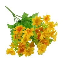 Muaco Artificial Flowers for Outdoors, Artificial Daisies Flowers Silk Daisy Bundles Flower Greenery Bushes for Home Farmhouse Decoration Wedding Bouquet