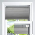 thumbnail image 1 of LazBlinds Cordless Cellular Shades, No Tools No Drill Light Filtering Honeycomb Shades Pleated Blinds for Windows, 28'' W x 64'' H, Dovy Grey, 1 of 5