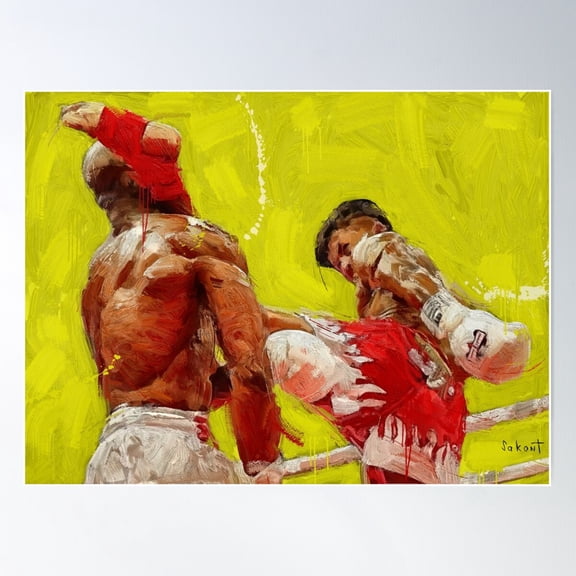 Muay Thai 005 Poster Wall Art, Modern Wall Decor For Living Room Bedroom, 8x12 UNFRAMED