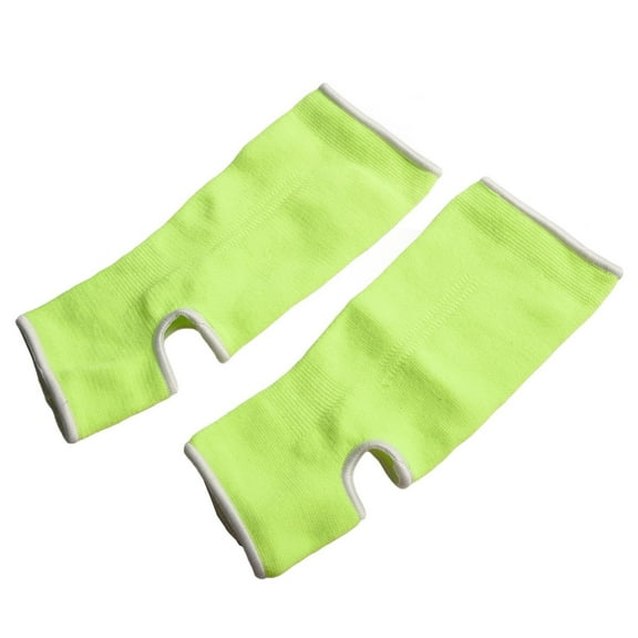 Muay Thai Ankle Wraps MMA Support Sleeve for Sports Training and Fitness Fluorescent Green M