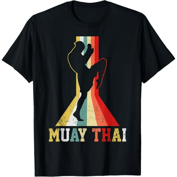 Muay Thai Kickboxing Thai Boxing Retro Gift T-Shirt