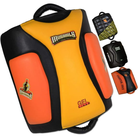 Muay Thai Low/Leg Kick Pads - Geltech Curved for Muay Thai, MMA, Kickboxing