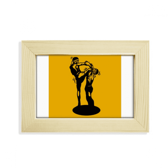 Muay Thai Martial Arts Thai Fitness Desktop Decorate Photo Frame Picture Art Painting 5x7 inch