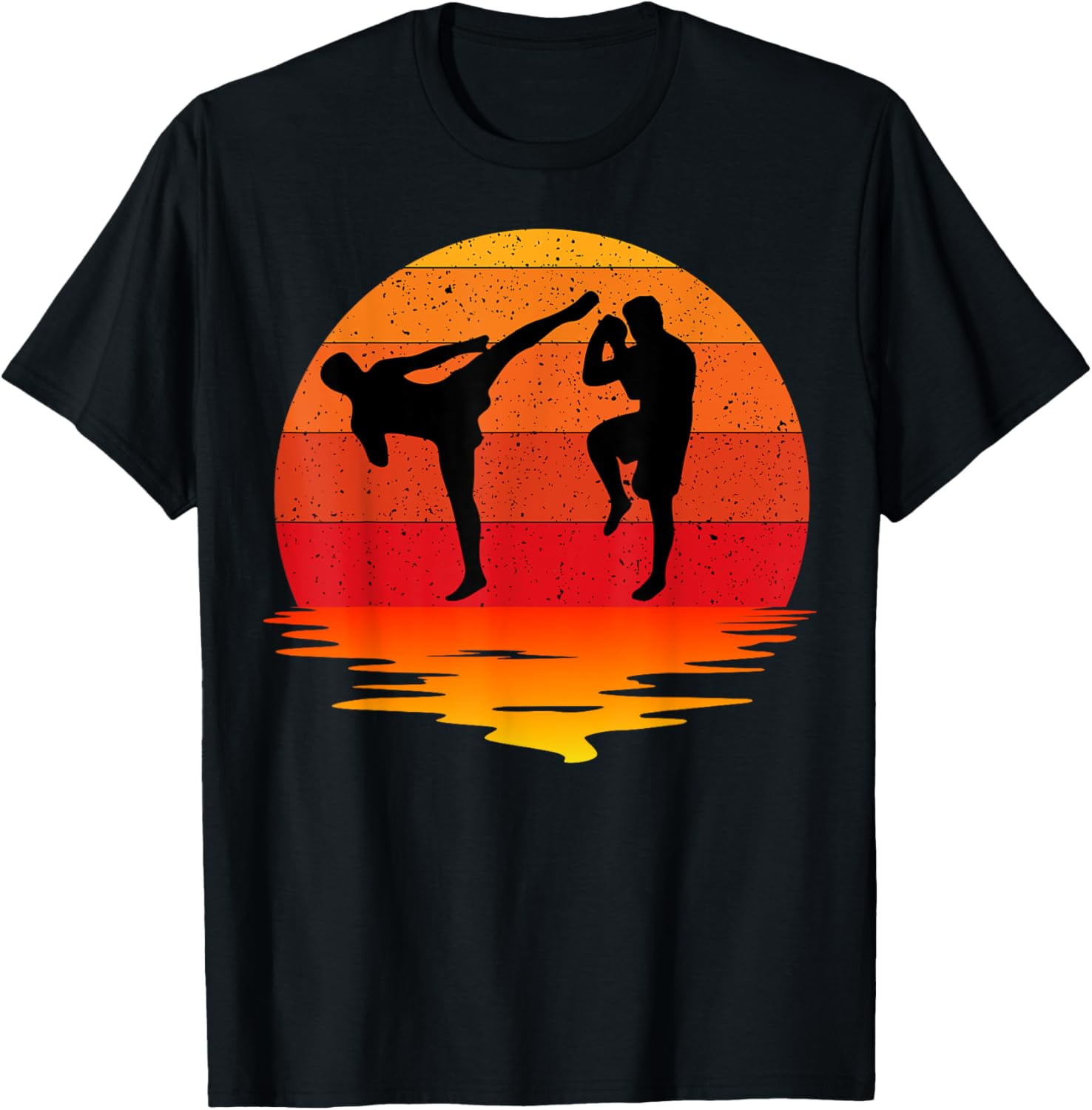 T-Shirt Homme Muay Thaï – Boxe Thaïlandaise Martial Art – Coton Noir – Neuf Avec Étiquettes B&C
