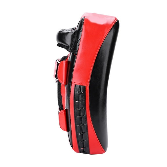 Muay Thai Taekwondo Kick Pads Boxing Karate Kicking Curve Pad Hand Feet Target Punching Pad PU Leather Martial Art Kickboxing Punching Bag Training Shield for Boxing,Training[Red]