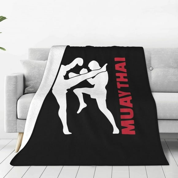 Muay Thai1 Super Soft Fleece Blanket Sofa Flannel Blanket Bedding for Living Room Picnic Blanket