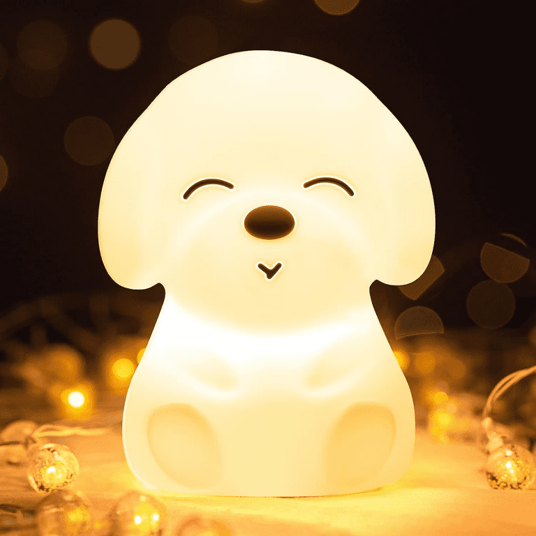 Mubarek Night Light for Kids 16 Colors Dog Night Lights for Kids