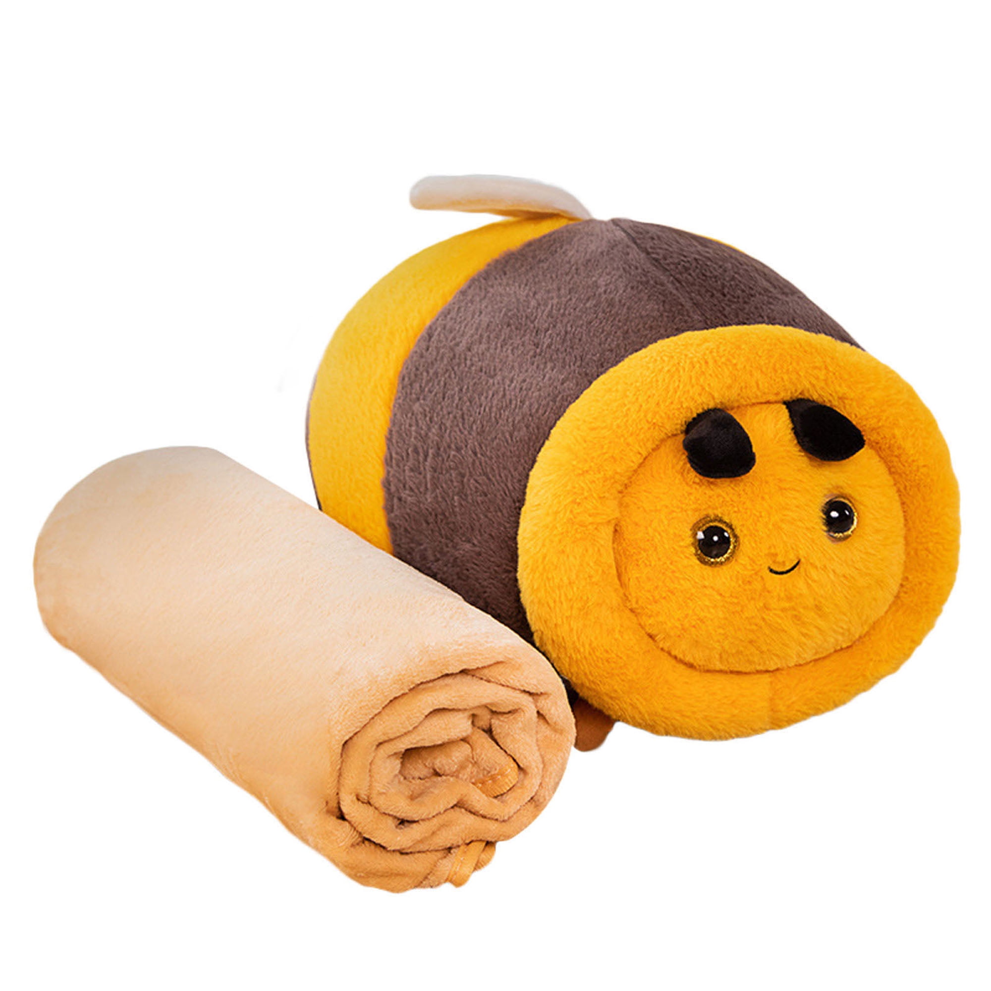 Mubineo Cute Bee Stuffed Animal Kawaii Bee Plush Doll Bedtime Friend