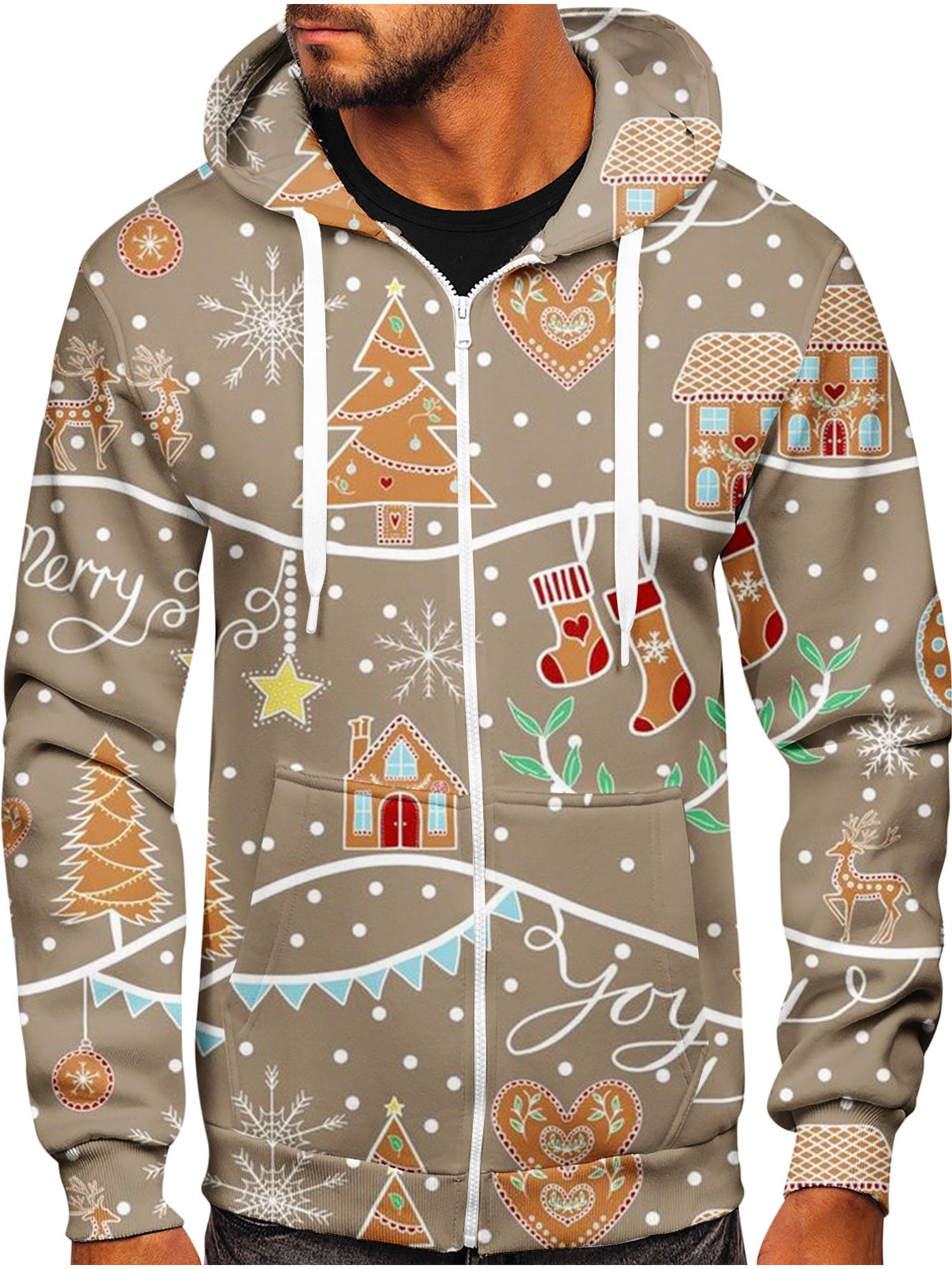 Christmas zip up sweater deals
