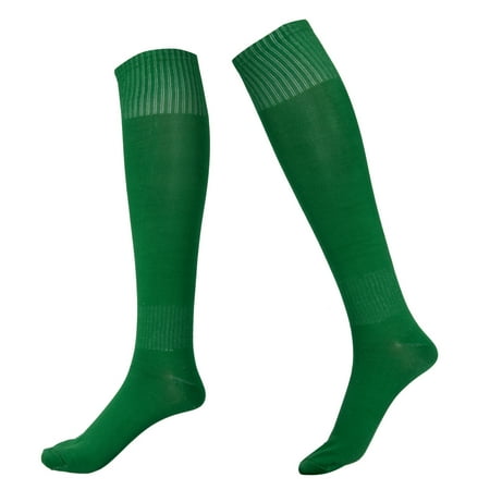 Mubineo Men’s Football Long Socks Over Knee Soft Warm Solid Color Team Soccer Training High Socks