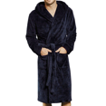 thumbnail image 1 of Mubineo Men's Velvet Long sleeve Long Gown Bathrobe Robe Winter Home Leisure Warm Pajamas, 1 of 8